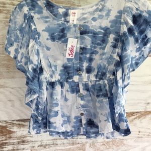 Justice Blue Skies Top SZ 10 NWT